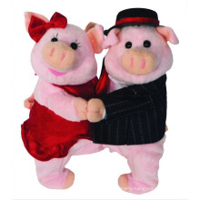 Customized soft toy ! OEM stuffed animal, plush dancing pig